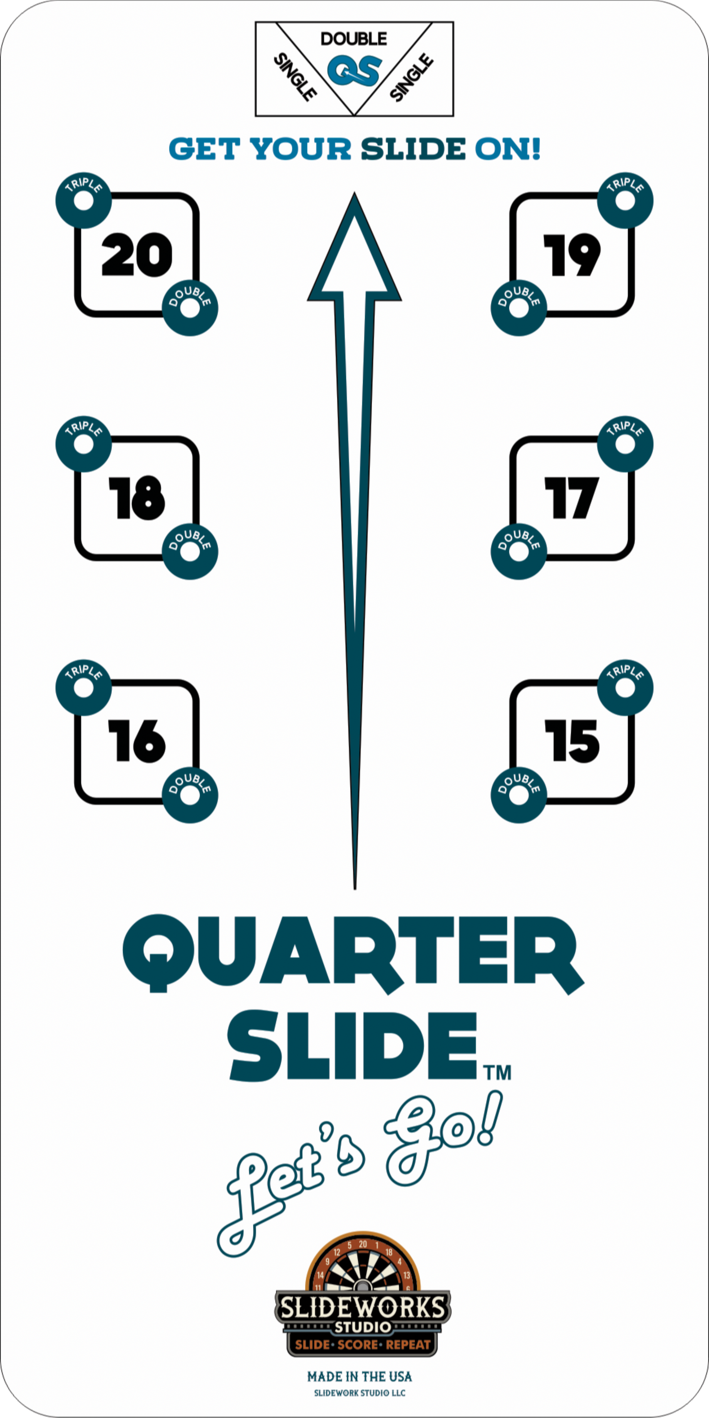 Quarter Slide - Aqua Frost